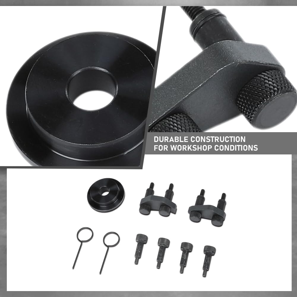 G-PLUS Camshaft Crankshaft Engine Timing Tool Kit Compatible with Audi VW VAG 2006-2018 Silver