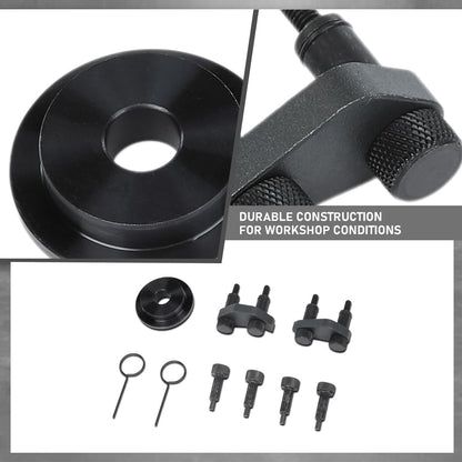 G-PLUS Camshaft Crankshaft Engine Timing Tool Kit Compatible with Audi VW VAG 2006-2018 Silver