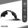 G-PLUS Fender Liner Sedan Front Passenger Side Compatible with Audi A3 Prestige/Technik/Titanium 2015-2020,Fit Audi A3 Quattro 2015-2020 8V5821172G-PFM, AU1249142