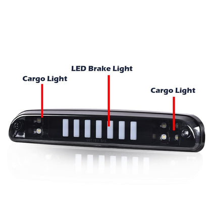 G-PLUS LED Third Brake Light Compatible with Ford Ranger 1993-2011/ Ford F250 F350 F450 F550 Super Duty 1999-2016/ Mazda B2300 B2500 B3000 B4000 1995-2003 High Mount Stop Light(I-Type)