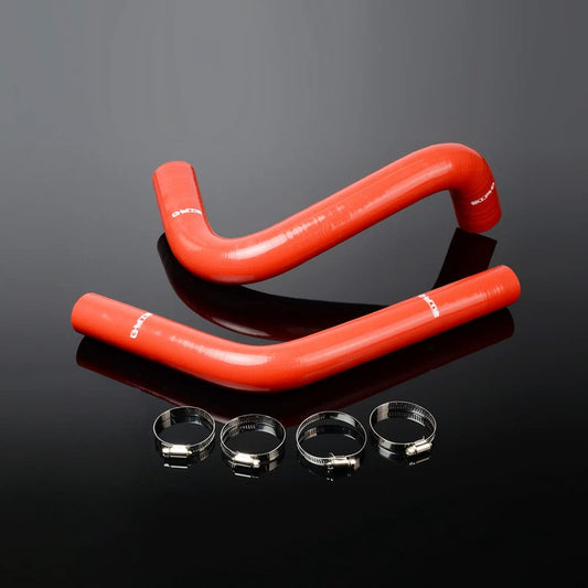 G-PLUS Silicone Radiator Coolant Hose Clamps kit Compatible With 1960-1962 Chevy C/K Truck Pickup C10 2PCS Red