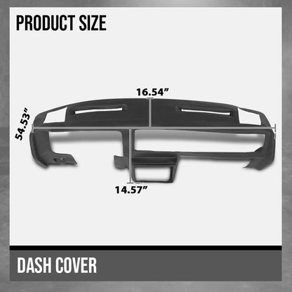 G-PLUS TPE Dash Cover Dashboard Panel Compatible with Chevy Monte Carlo 1981-1988 / El Camino 1981-1987 Fit Chevy Malibu 1981-1983 Black