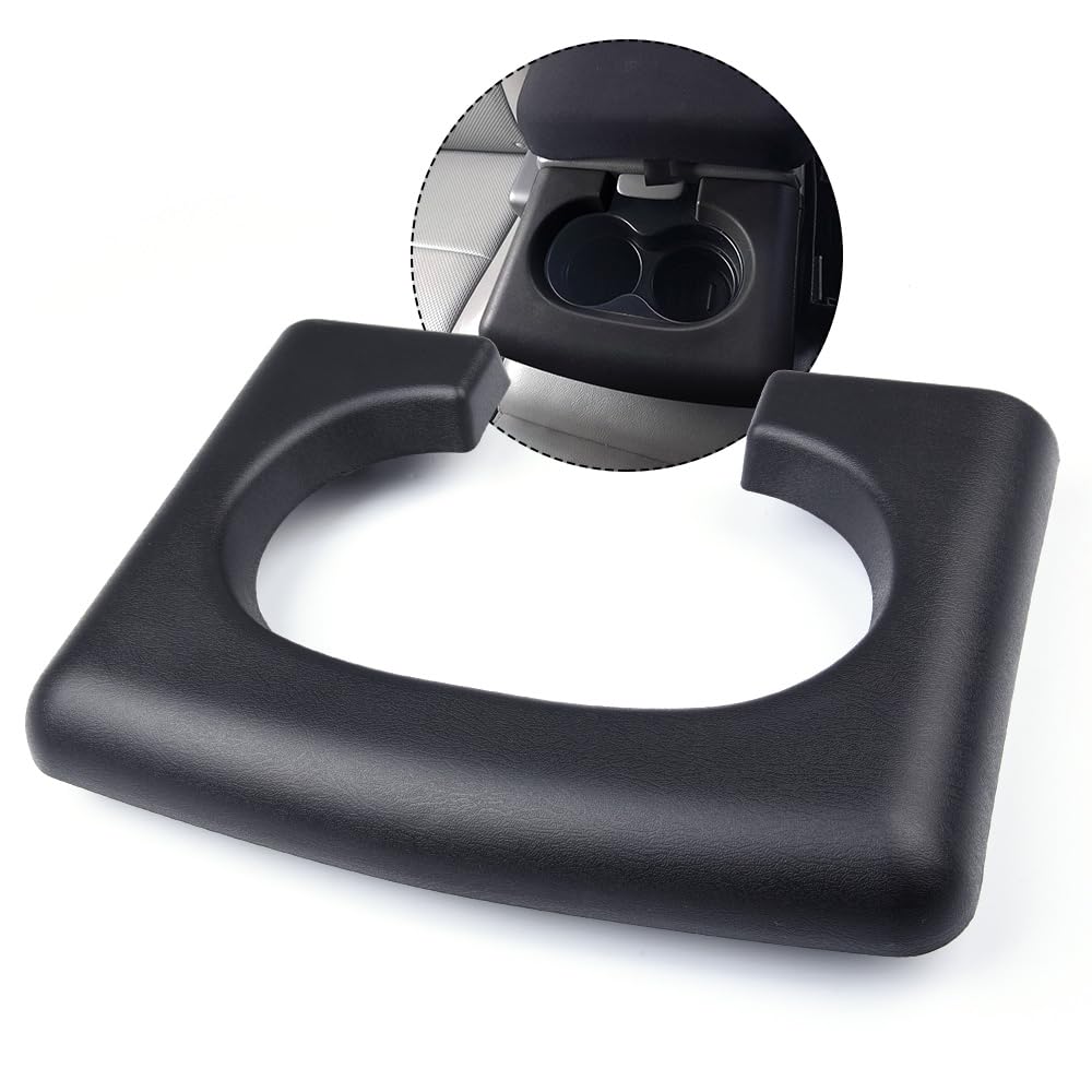 G-PLUS Center Console Cup Holder Pad Compatible with Ford F150 2004-2014(Black)