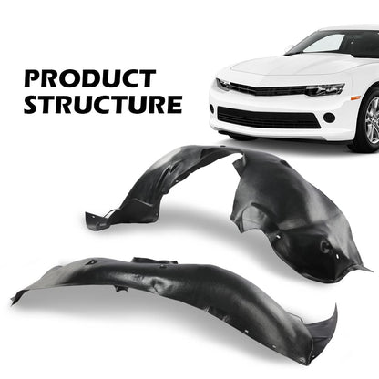 G-PLUS Fender Liner Set Compatible with Chevy Camaro 2014 2015 Front Left and Right 2PCS 22829468, GM1249251, 22829469, GM1248251