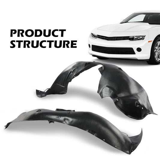 G-PLUS Fender Liner Set Compatible with Chevy Camaro 2014 2015 Front Left and Right 2PCS 22829468, GM1249251, 22829469, GM1248251