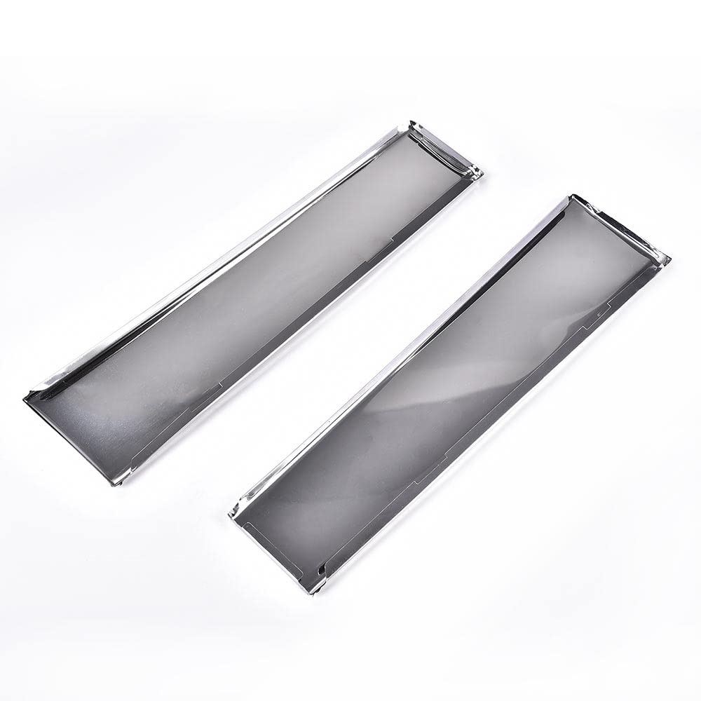 G-PLUS Fender Molding Trim Compatible with 81-88 Oldsmobile Cutlass Supreme/Salon,Front Lower Fender Molding Chrome Housing Pair 25530752 25530753