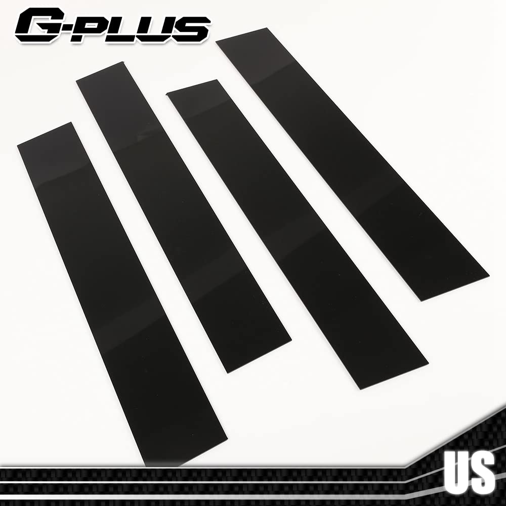 G-PLUS Exterior Pillar Moulding Trim Cladding Under Fuel Door Trim Left Driver Side Compatible with Ford Transit (Gas Engine Only) 150 250 350 2015-2019 BK3Z6129077AA, BK3Z6129077AB