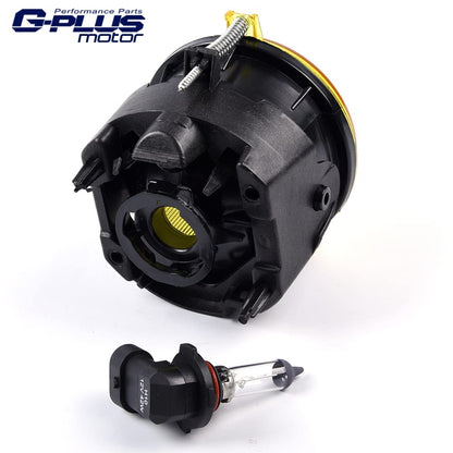 G-PLUS 2pcs Set Fog Light Bumper Lamps Compatible with Dodge Challenger Charger Nitro Avenger Caliber Yellow Lens (Bulbs are included)