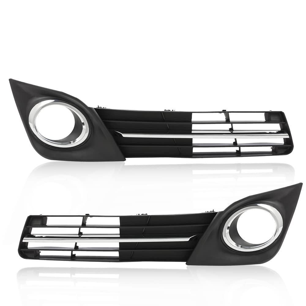 G-PLUS Fog Light Lamp Bezel Cover Grille molding Compatible with 2012 2013 2014 CAMRY SE 5212806290, 5212706290, 5271306040, 5271206040 TO2602101, TO2603101