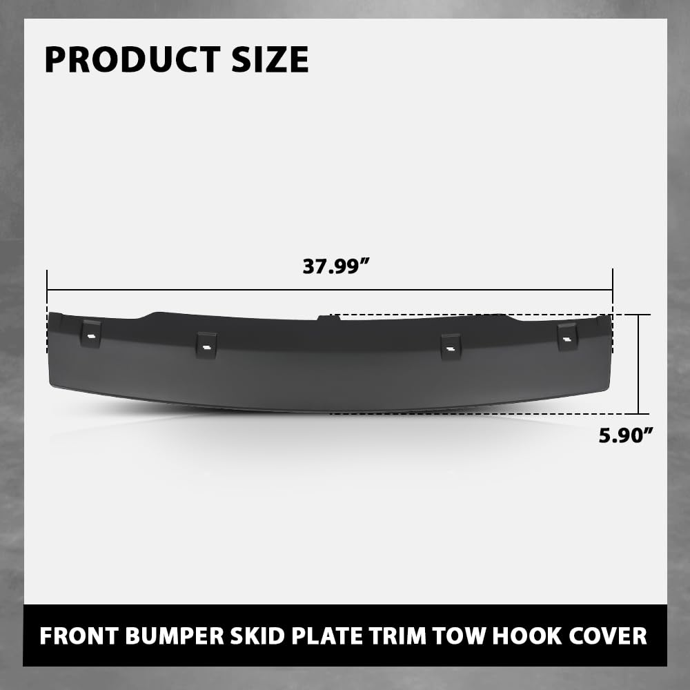 G-PLUS Black Front Bumper Skid Plate Trim Tow Hook Cover Compatible with LR4 2010-2013