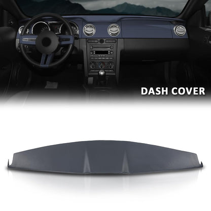 G-PLUS Dash Cover Compatible with Ford Mustang Base Model 2005-2009 Dark Gray