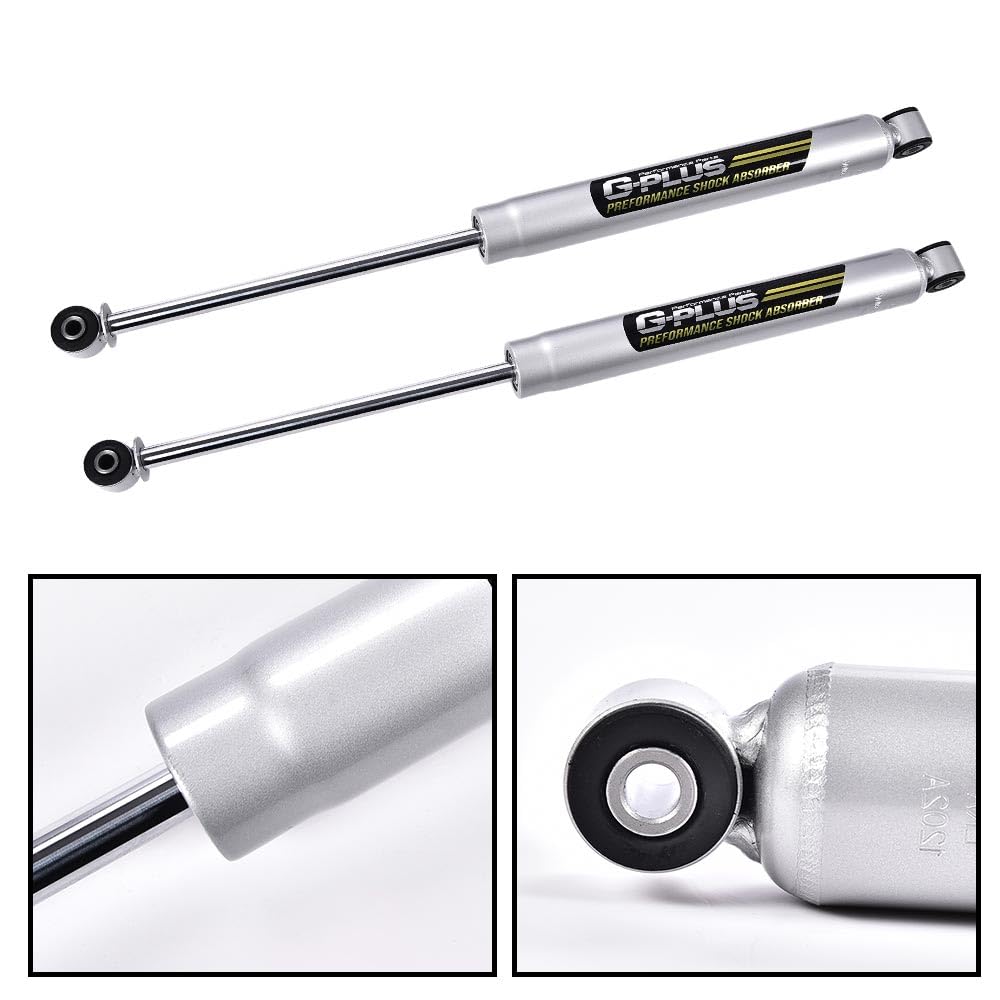 G-PLUS 0-3.5" N3 Rear Shocks Struts Lift Assemblies Kit Compatible With Ford F150 2WD 4WD 2009-2020 (0-3.5" Lift) Silver