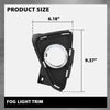 G-PLUS Fog Light Bezel Lamp Trim w/Chrome Left Driver Compatible with Toyota RAV4 2016-2018 520400R030