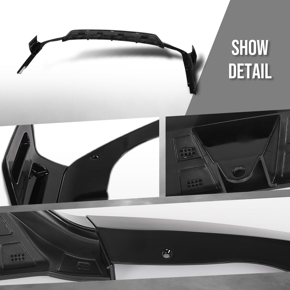 G-PLUS Rear Diffuser Compatible with BMW G07 X7 Model 2019-2025 with M Sport Package Not Fit Model with Regular Non-M Sport Bumper Rear Bumper Diffuser Kit Glossy Black