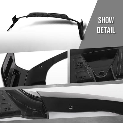 G-PLUS Rear Diffuser Compatible with BMW G07 X7 Model 2019-2025 with M Sport Package Not Fit Model with Regular Non-M Sport Bumper Rear Bumper Diffuser Kit Glossy Black