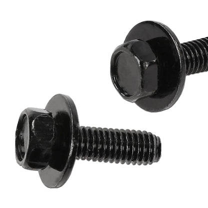 G-PLUS Body Bolts- M6-1.0 x 20mm Long- 10mm Hex- 17mm Washer- 20 Bolts- #171 Compatible with Honda