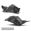 G-PLUS Front Inner Driver and Passenger Side Fender Liner Set w/Clip Compatible with Nissan 350Z 2003-2005 63845CD000, 63844CD000, NI1250130, NI1251130 2 PCS Black