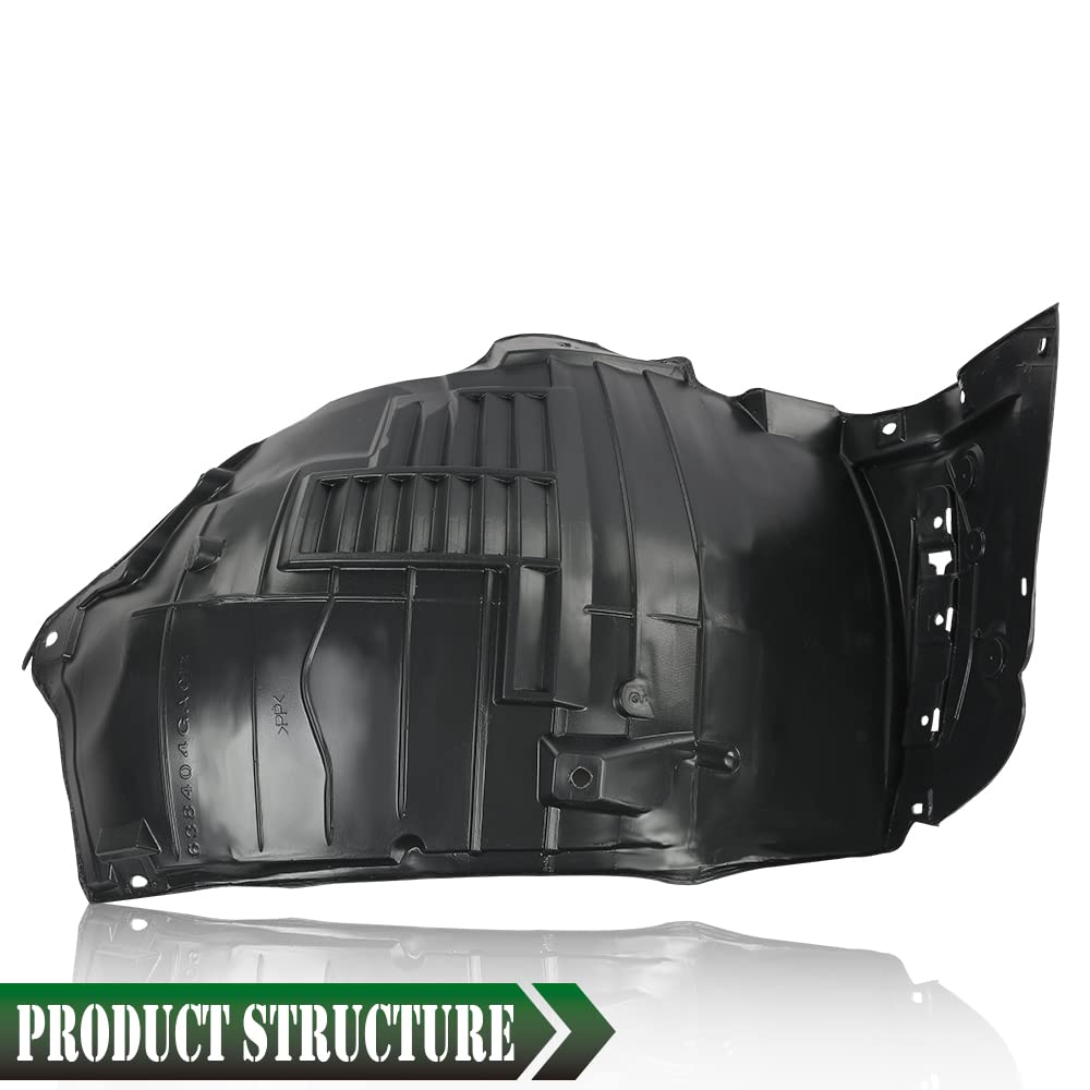 G-PLUS Front Passenger Right Side Fender Liner Splash Shield Compatible with Infiniti 2014-2022 Q50 Front Fender Liner Replacement 638404GA0B-PFM IN1249130
