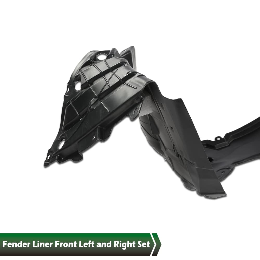 G-PLUS Front Left Driver & Right Passenger Side Fender Liner 2pcs Compatible with 2015-2021 Murano 638409UF0A-PFM NI1249155 638435AA0A-PFM NI1248155