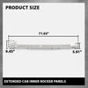 G-PLUS Inner Rocker Panels Compatible with Chevy Silverado 1500 2500 2500HD 3500 4 Door Extended Cab 2000-2006,Compatible with GMC Sierra 1500 2500 2500HD 3500 4 Door Extended Cab 2000-2006
