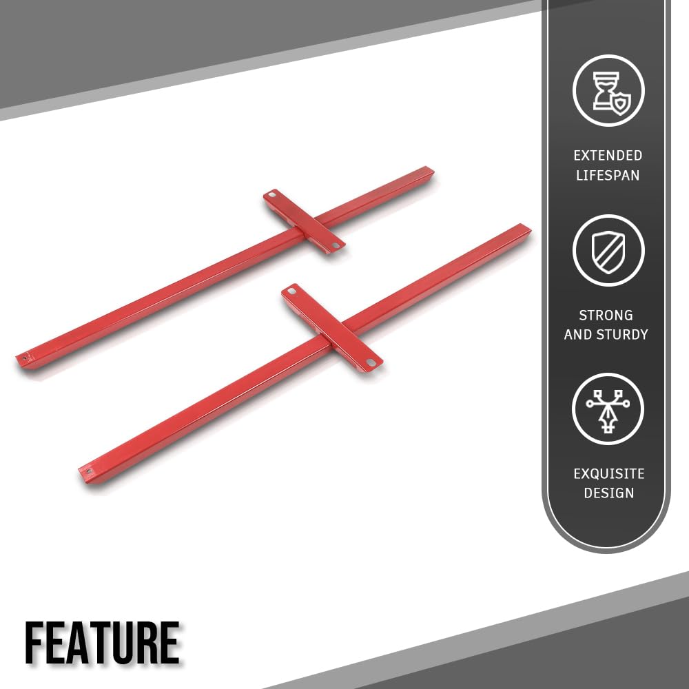 G-PLUS Subframe Connectors Control Arm Compatible with Ford Mustang 1979-2004 Fit Ford Cobras 1993-1998 (Not Fit 1999-2004 Cobras with IRS) Red