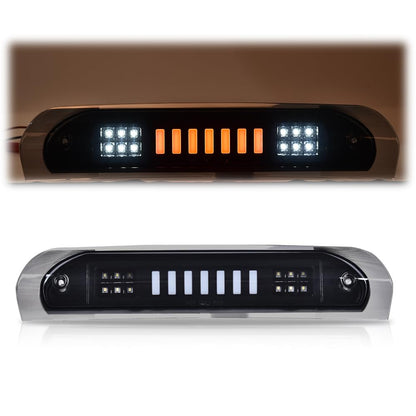 G-PLUS LED Third Brake Light Compatible With 2002-08 Dodge RAM 1500/2003-09 Dodge RAM 2500 3500 3RD LED Bar Brake/Cargo Lamp,Type I (Black Housing Smoky Lens)