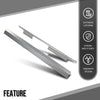G-PLUS Outer Rocker Panels Compatible with 2009-2014 Ford F150 4 Door Crew Cab silvery
