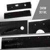 G-PLUS Engine Well Frame Rail Splash Shields Seals Compatible with Dodge Trucks D Series 2WD 1972-1981 Black