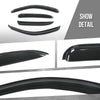 G-PLUS in-Channel Auto Vent Window Visors 4pcs Compatible with Chevy Tahoe/GMC Yukon 2000-2006 Smoky
