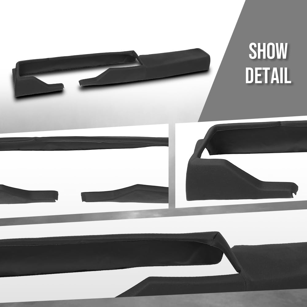 G-PLUS TPE Front Upper Dash Board Cover Compatible with Chevy Camaro 1979-1981 Black