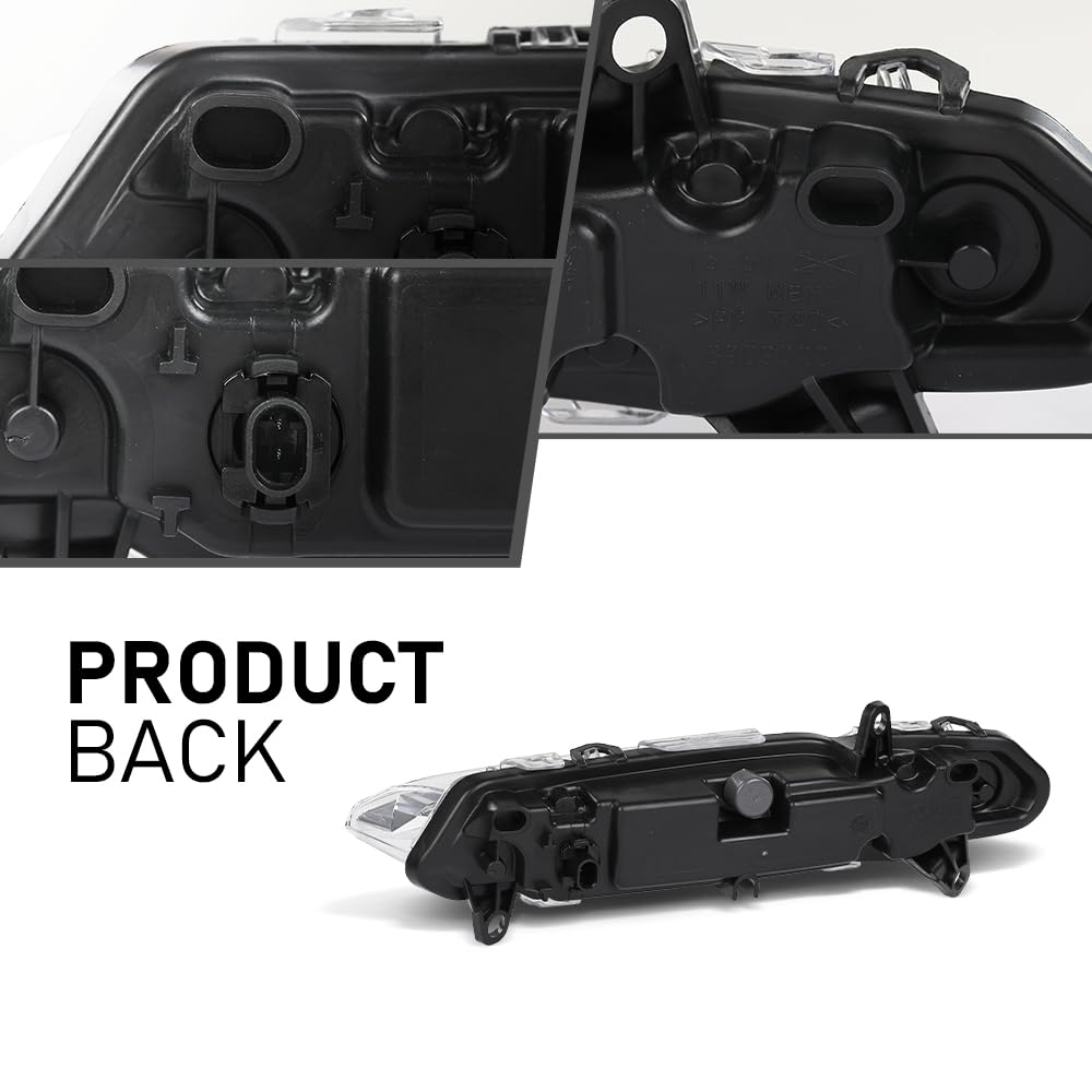 G-PLUS LED Right Fog Light DRL Daytime Running Lamps, Compatible with W204 X204 W216 W218 W221 W251 2008-2014, RH Passengerr Side, 2218201856, A2218201856