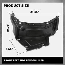 G-PLUS Fender Liner for Audi A6 S6 2016-2018 Front Left Close-up View