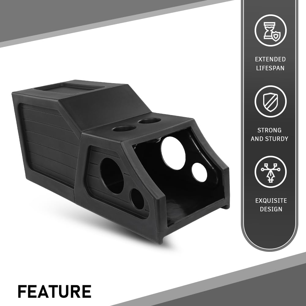 G-PLUS 12" Center Console Subwoofer Box Compatible with Chevy/GM Crew Cab 2014-2018 Black