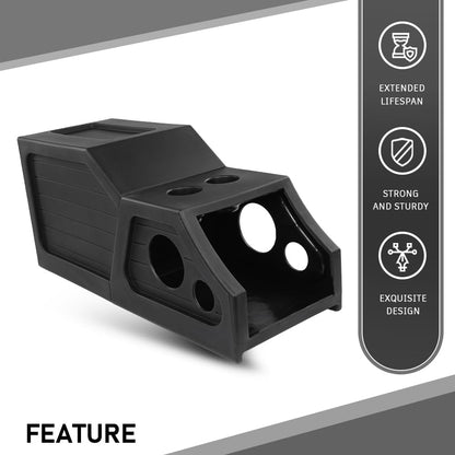 G-PLUS 12" Center Console Subwoofer Box Compatible with Chevy/GM Crew Cab 2014-2018 Black