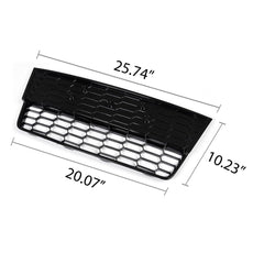 G-PLUS Front Bumper Grille 3PCS for Ford Focus S SE 2012-2014 Honeycomb Mesh Close-up View
