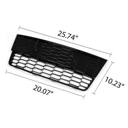 G-PLUS Front Bumper Lower Grill 3pcs Compatible with Ford Focus S/SE 2012-2014 Honeycomb Mesh Front Bumper Grille