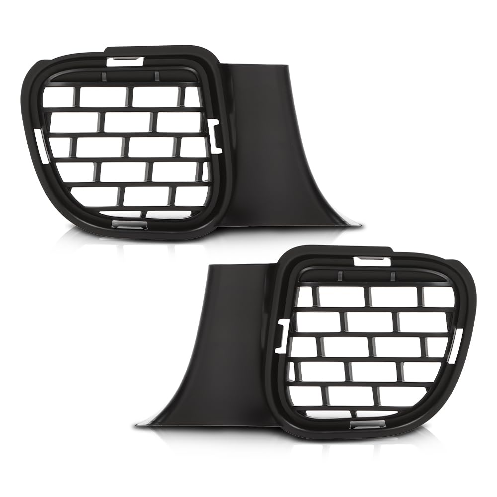 G-PLUS Fog Light Covers Pair Compatible with Dodge Challenger Hellcat or Widebody Models 2015-2023 Black
