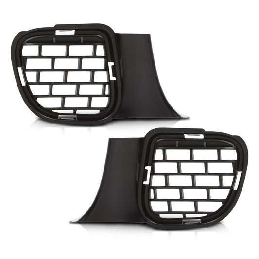G-PLUS Fog Light Covers Pair Compatible with Dodge Challenger Hellcat or Widebody Models 2015-2023 Black