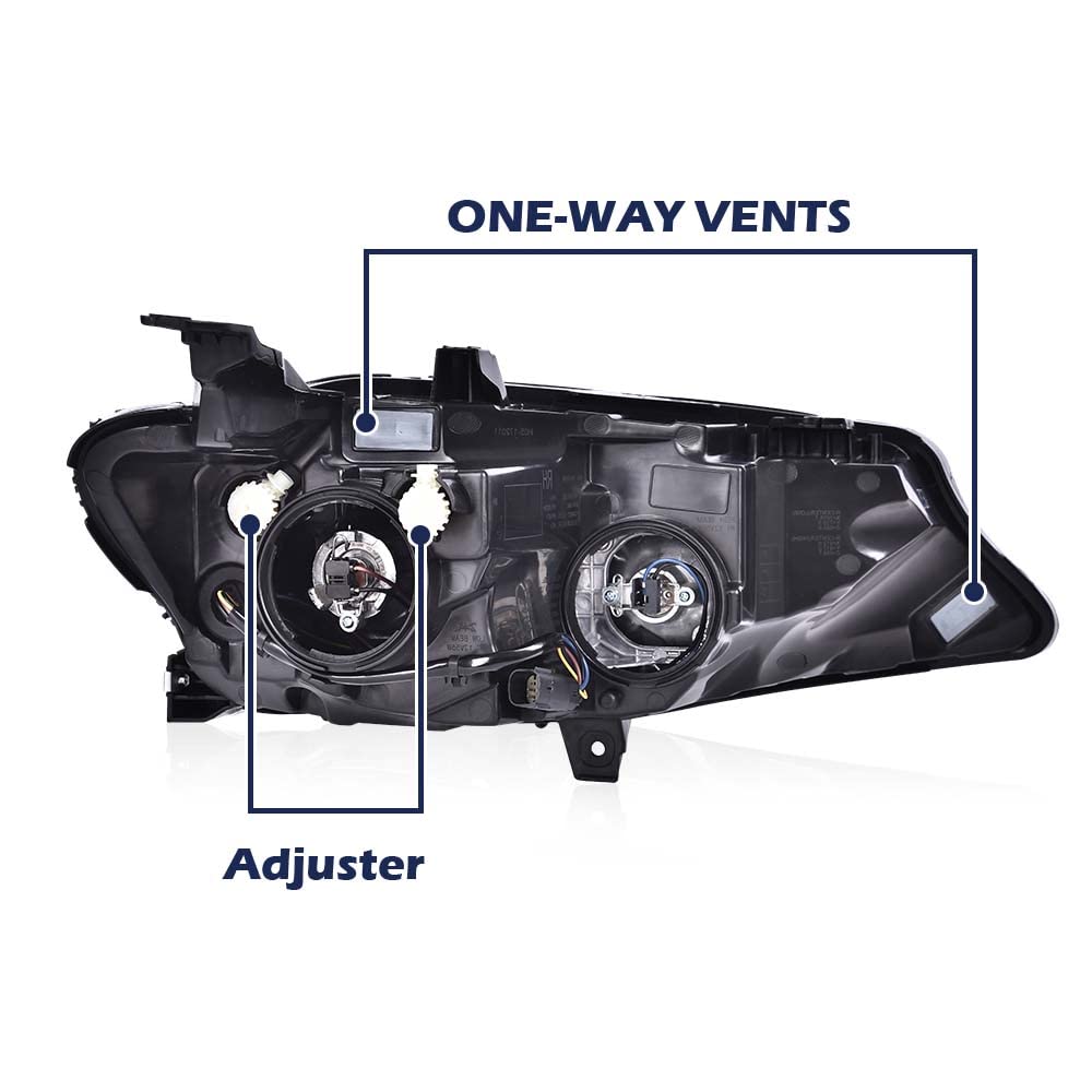 G-PLUS Headlight Assembly Compatible with Chevy Malibu 2019 2020 2021 Left Driver Side Front Halogen Headlamp ‎Clear Lens Black Housing Amber Reflector Bumper Headlamps,faros delanteros