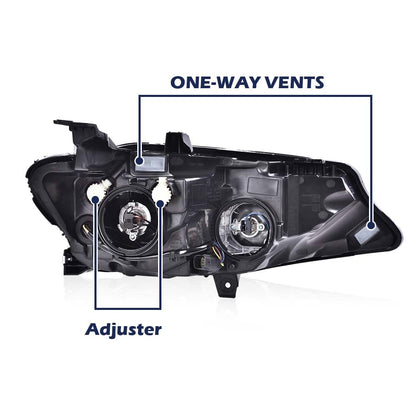 G-PLUS Headlight Assembly Compatible with Chevy Malibu 2019 2020 2021 Left Driver Side Front Halogen Headlamp ‎Clear Lens Black Housing Amber Reflector Bumper Headlamps,faros delanteros