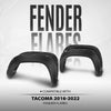 G-PLUS 4PCS Fender Flares Compatible with Toyota Tacoma 2016 2017 2018 2019 2020 2021 2022 (Not Fit Double Cab Trims) Wheel Arch Cover Trim, Smooth Pocket-Riveted