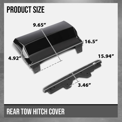 G-PLUS Rear Bumper Trailer Hitch Cover Compatible with Chevy Suburban/Tahoe 2015-2020 84025053, 23139222, 23139230 Black