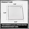 G-PLUS Mirror Glass Upper Heated Passenger RH Compatible with Ford F150 Pickup Truck 2013-2014,Fit Ford F250 F350 F450 F550 Super Duty 2008-2016 FO1325150, 7C3Z17K707F