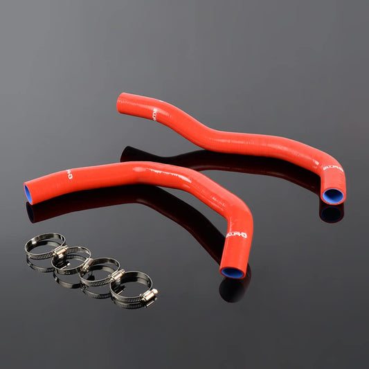 G-PLUS Silicone Radiator Hose Pipe Kit Clamps Compatible With Honda Accord CM 2.4L l4 K24A 2003-2007, Red