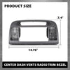 G-PLUS Center Dash Bezel Trim Compatible with Toyota Camry 2002 2003 2004 2005 2006 Radio Bezel AC Air Vents Dashboard Cover, Gray