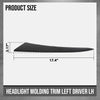 G-PLUS Headlight Molding Trim Left Driver Compatible with Honda Civic 2022 2023 2024 HO1212131, 71207T20A01 Black