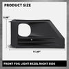 G-PLUS Front Right Fog Light Bezel Compatible with Toyota RAV4 Adventure/TRD Off-Road 2019-2023 521270R170, TO1039226 Black