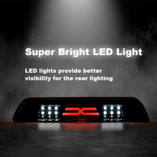 G-PLUS LED Third Brake Light for Toyota Tundra 2007-2018 White Lens Black Housing Close-up View