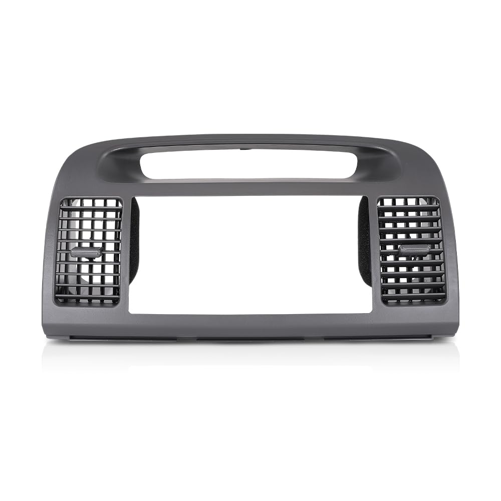G-PLUS Center Dash Bezel Trim Compatible with Toyota Camry 2002 2003 2004 2005 2006 Radio Bezel AC Air Vents Dashboard Cover, Gray