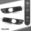 G-PLUS Pair Fog Light Trim, Compatible with Audi A6 Base 2006-2008/ A6 Quattro Base 2005-2008, Left Driver & Right Passenger Side 2PCS, 4F0807682A01C, 4F0807681A01C